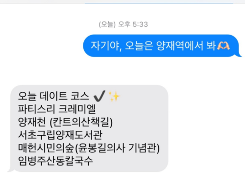  데이트 코스 정해주는 남자_ 양재역편